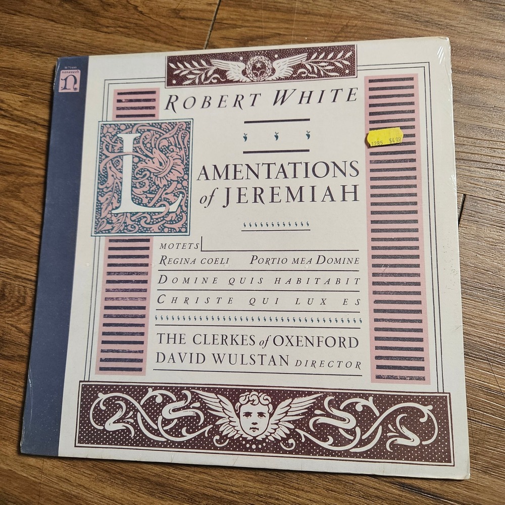 Robert White  – Lamentations Of Jeremiah Nonesuch 1982‎ H-71400 Vinyl Sealed NOS